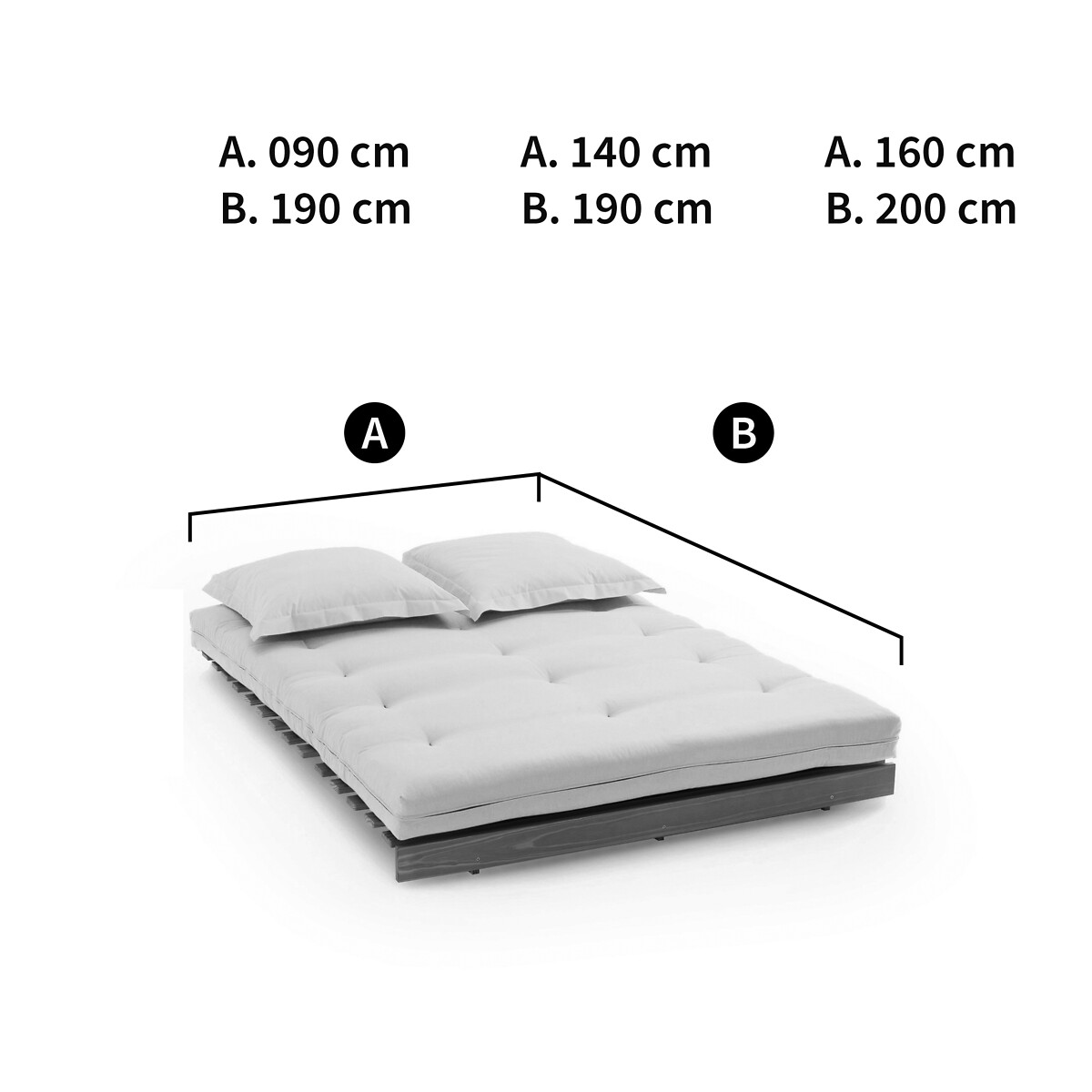 Copri futon tinta unita bianco écru, LA REDOUTE INTERIEURS