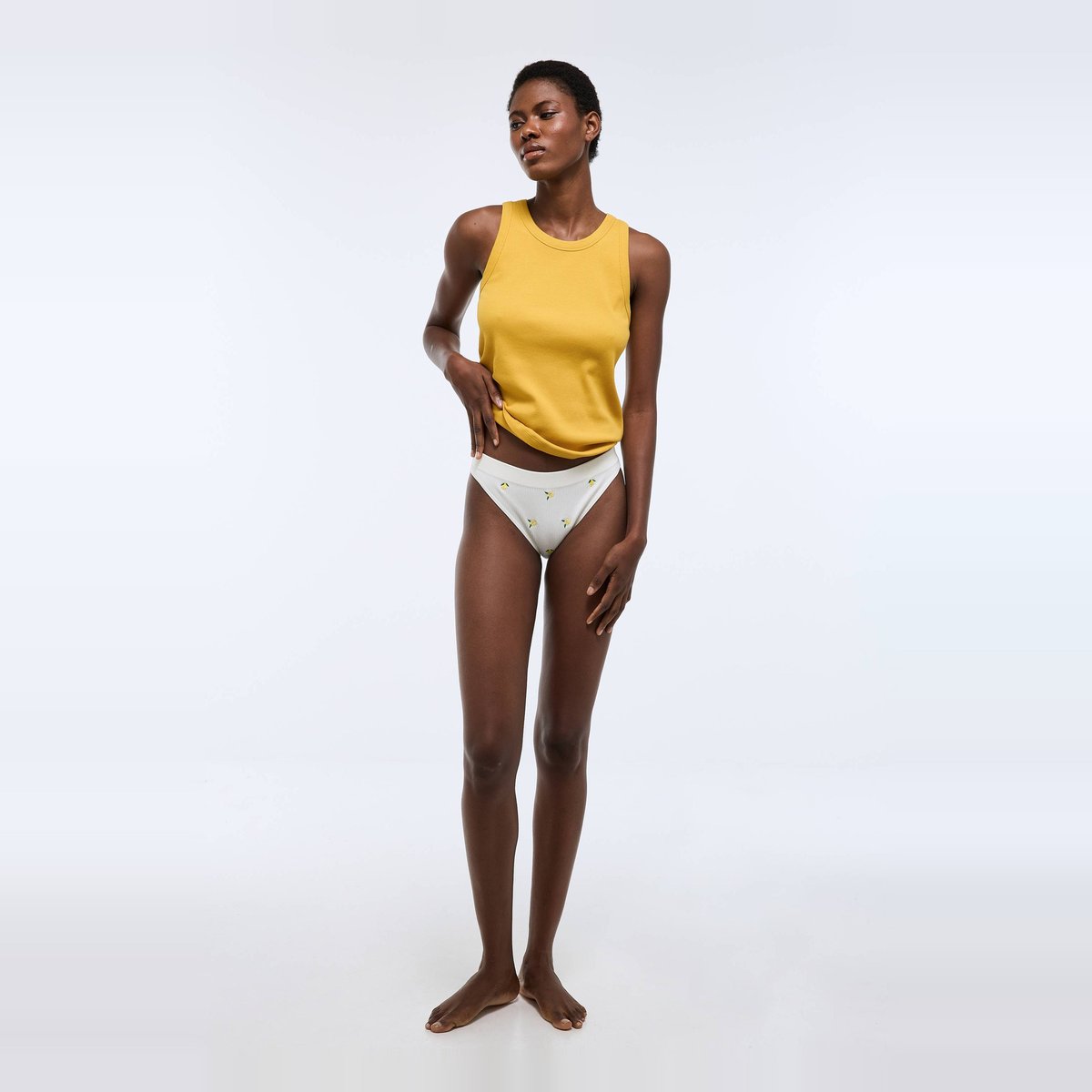 Culotte sans coutures DAISY avec broderie ecru, MONOPRIX