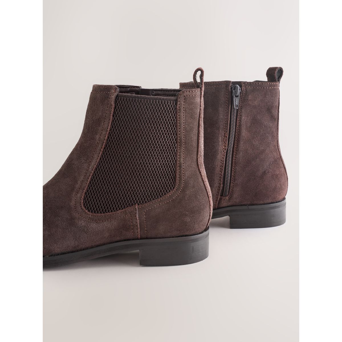 Bottines chelsea forever comfort® daim brun chocolat, NEXT