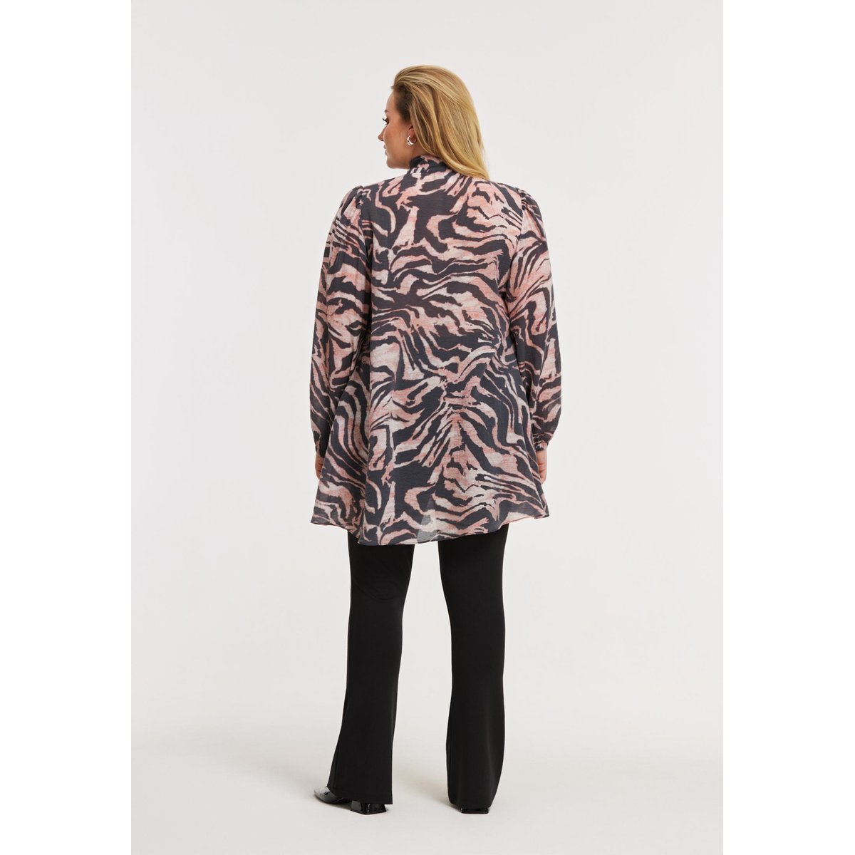 Chemise imprimée noir, YOEK