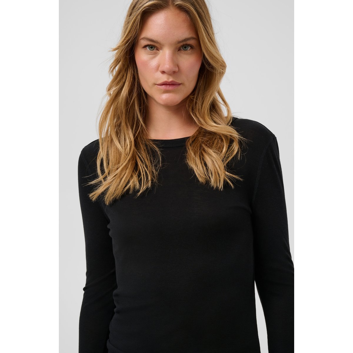 T-shirt à manches longues noir, SOAKED IN LUXURY