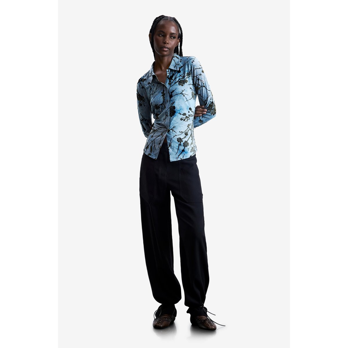Chemise floquée bleu, DESIGUAL