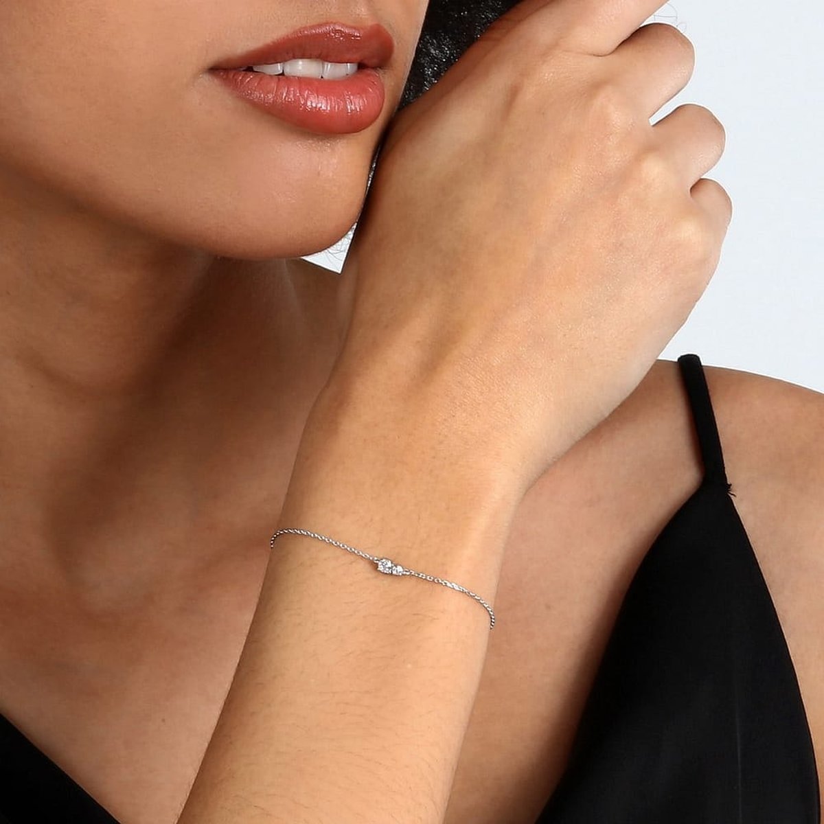 Bracelets en Diamant Synthétique/or 375/1000 et Diamant synthétique argent, LIVE DIAMOND