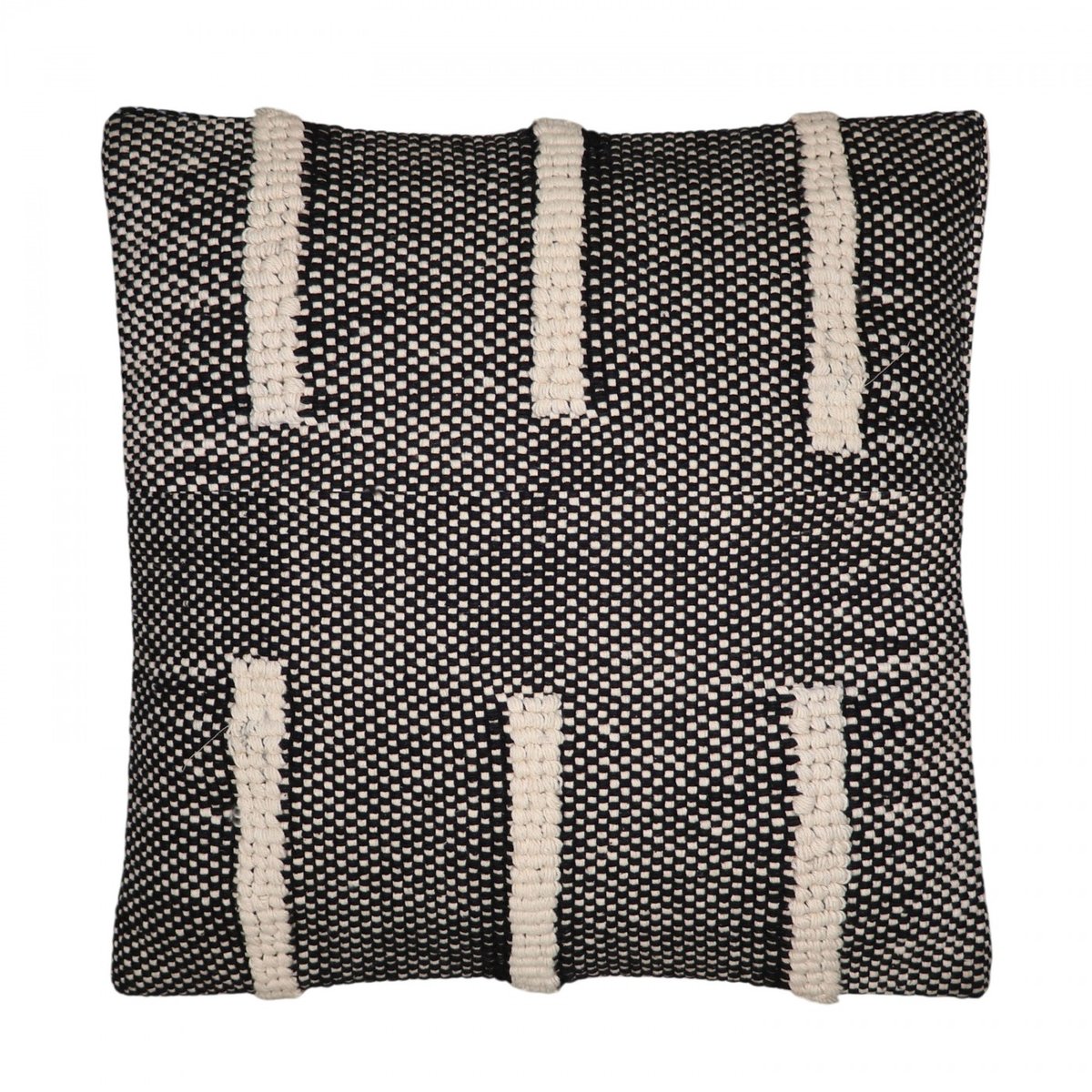 Housse de coussin Loom crème, noir, ARCHIV