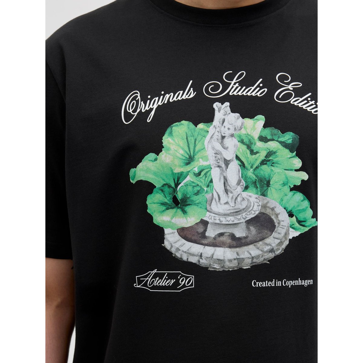 T-Shirt noire - black, JACK & JONES