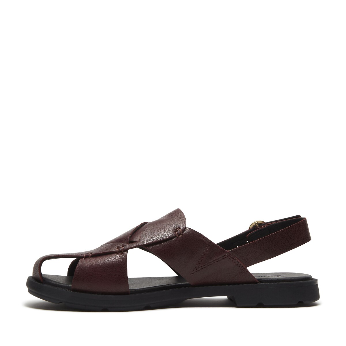 Calista Bay Leather Closed Fisherman Sandals burgundy, TIMBERLAND