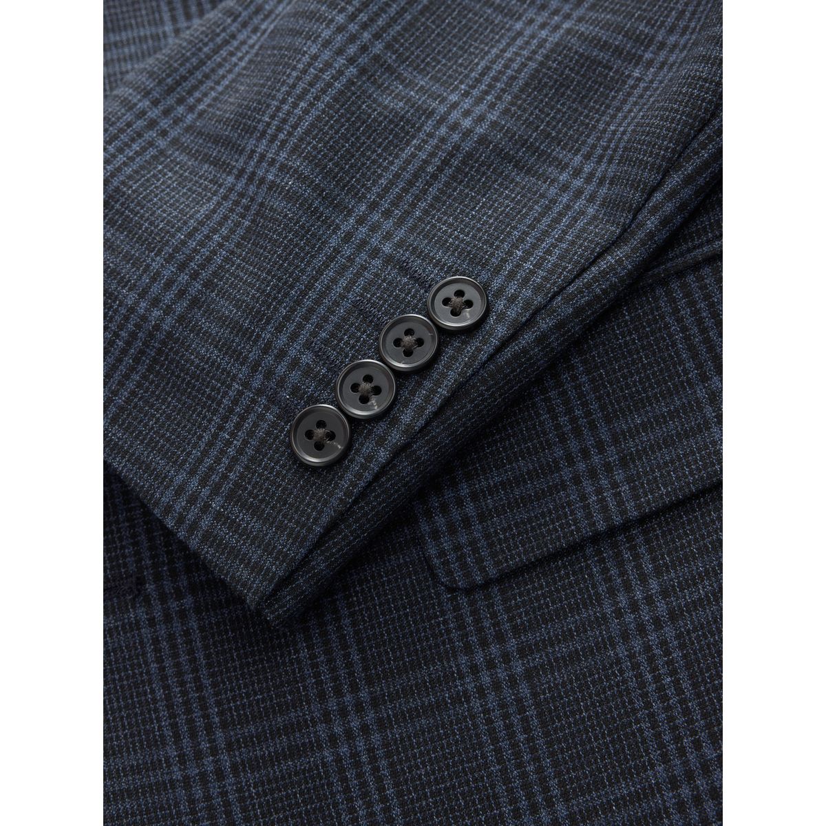 Veste de costume slim à carreaux bleu marine, NEXT