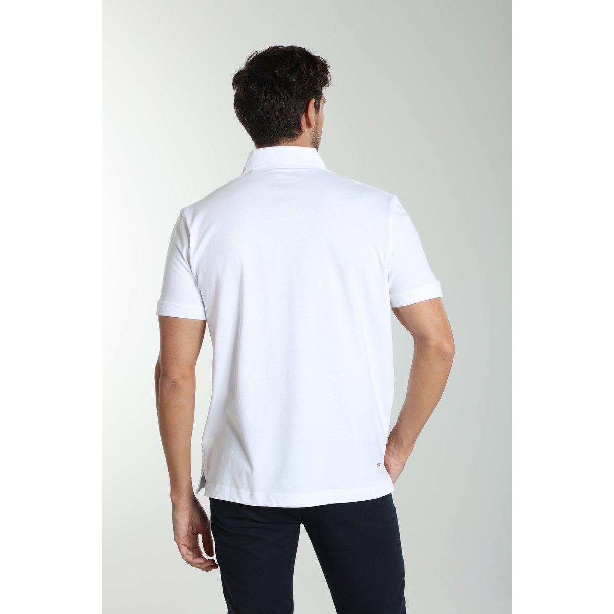 Polo manches courtes en coton PJEY blanc, GENTLEMAN FARMER
