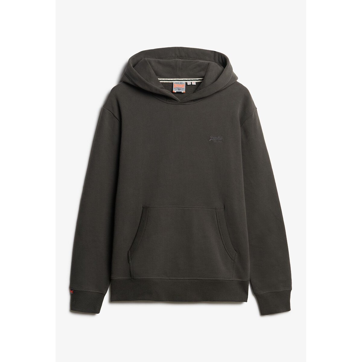Sweat à capuche noir, SUPERDRY