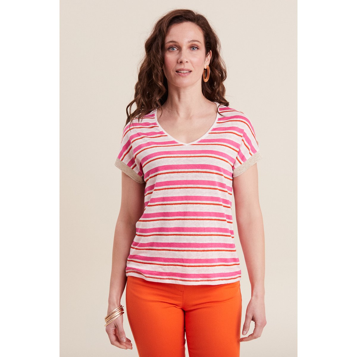 T-shirt manches courtes orange, BREAL