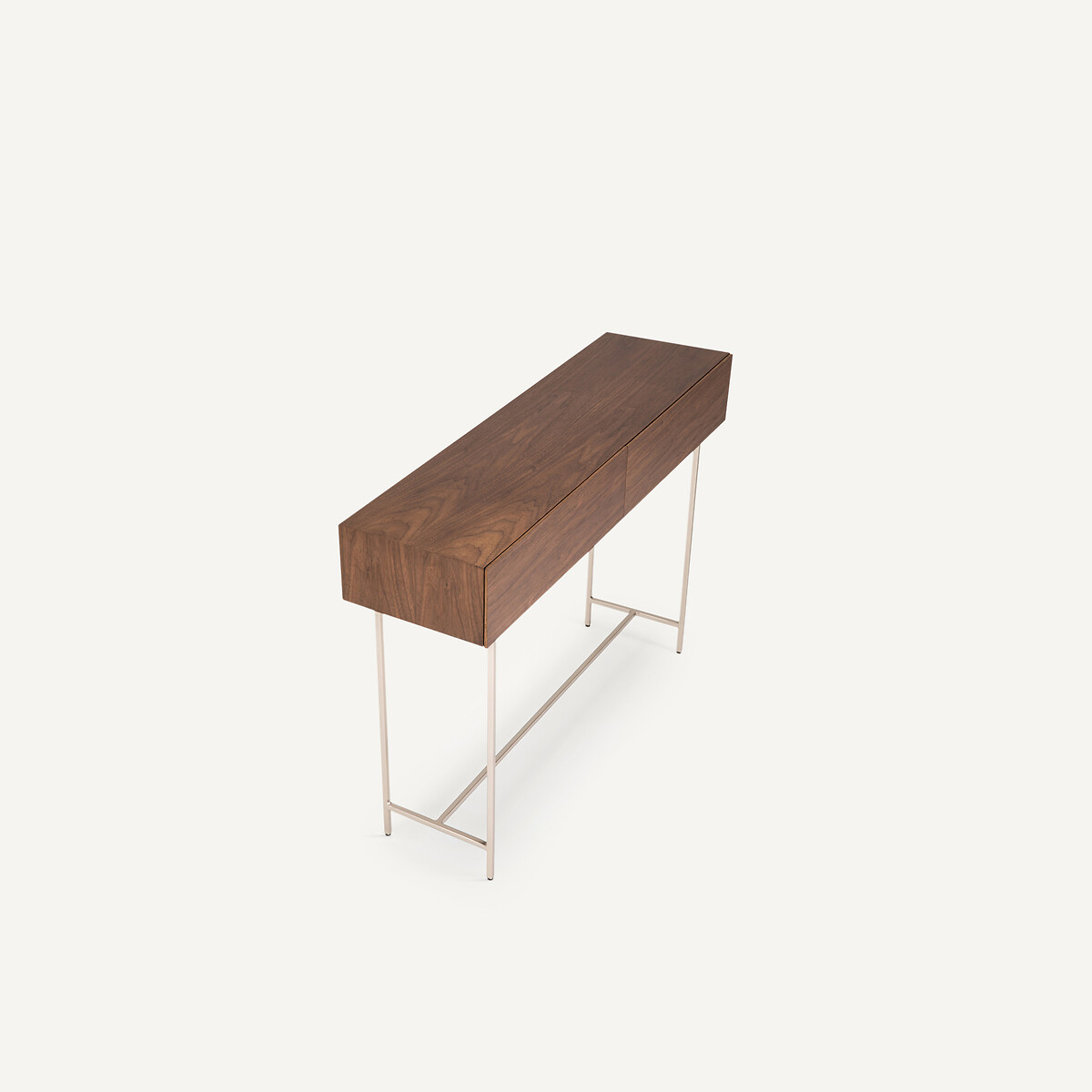 Console noyer, 2 tiroirs, Oreko noyer, AM.PM