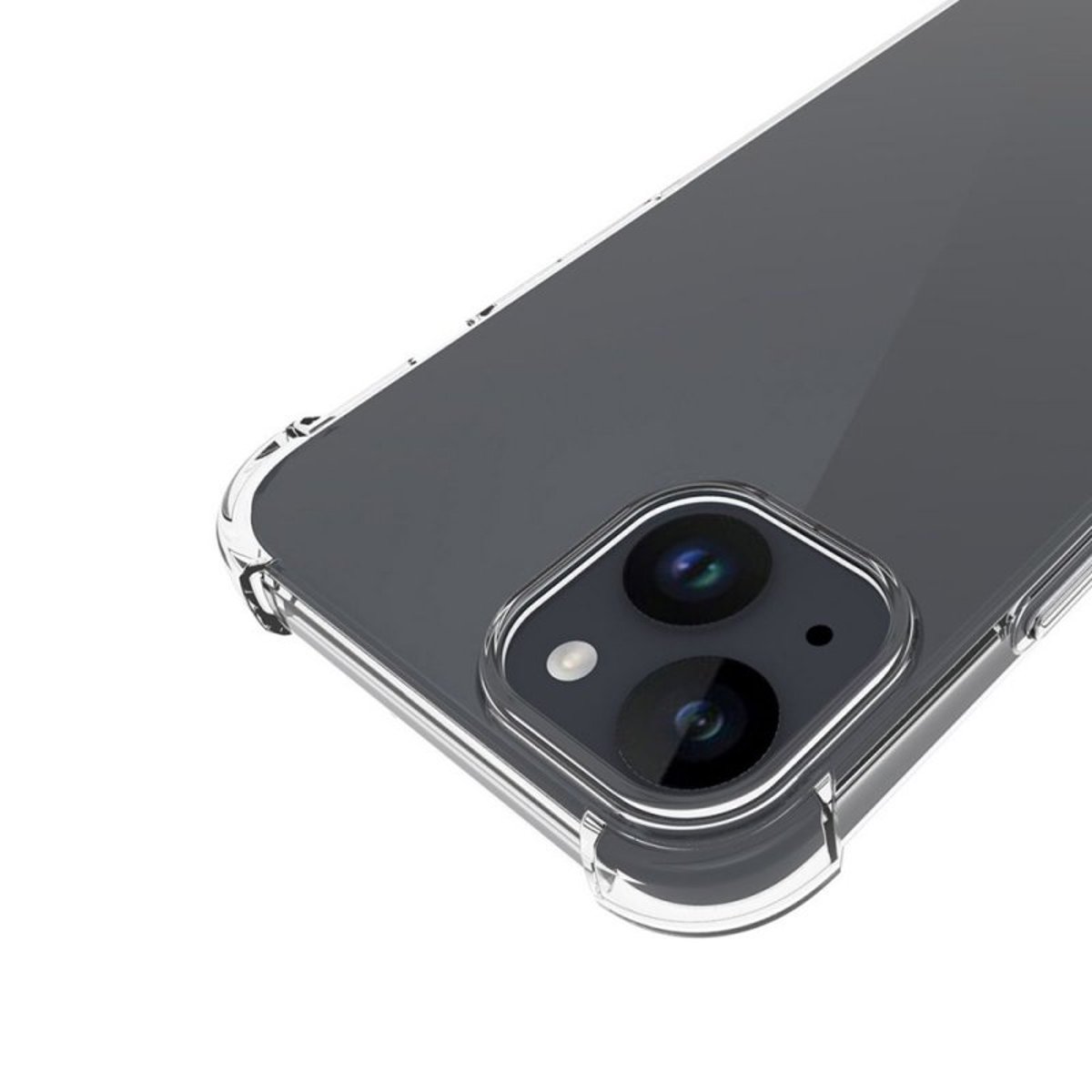 Coque souple renforcée iPhone 15 transparent, EVETANE