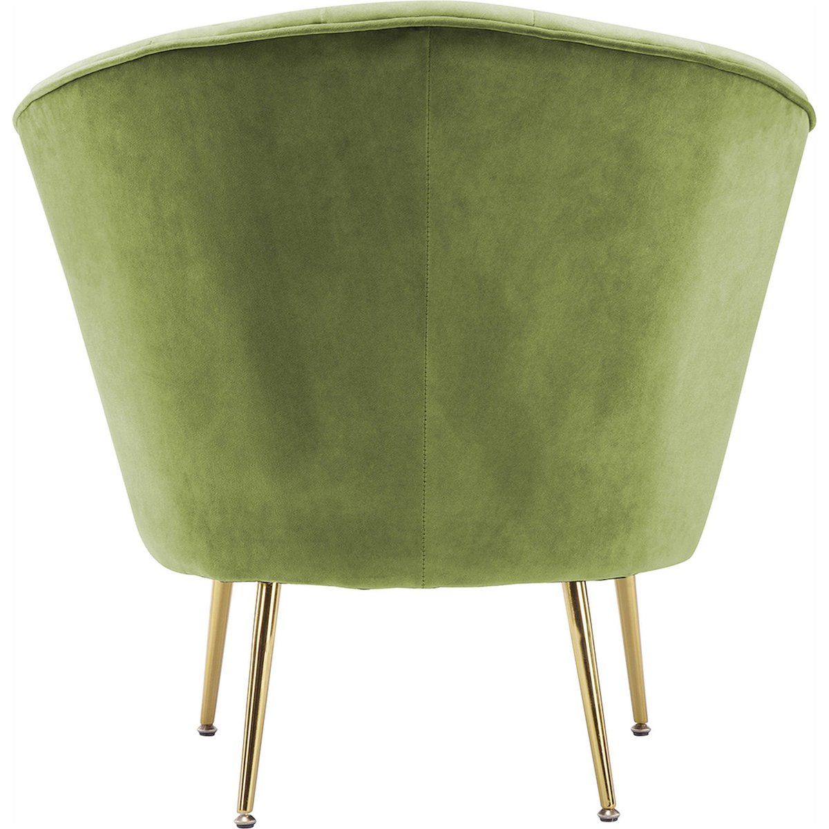 Fauteuil cocktail capitonné pieds métal vert pistache velours, ARTE ESPINA