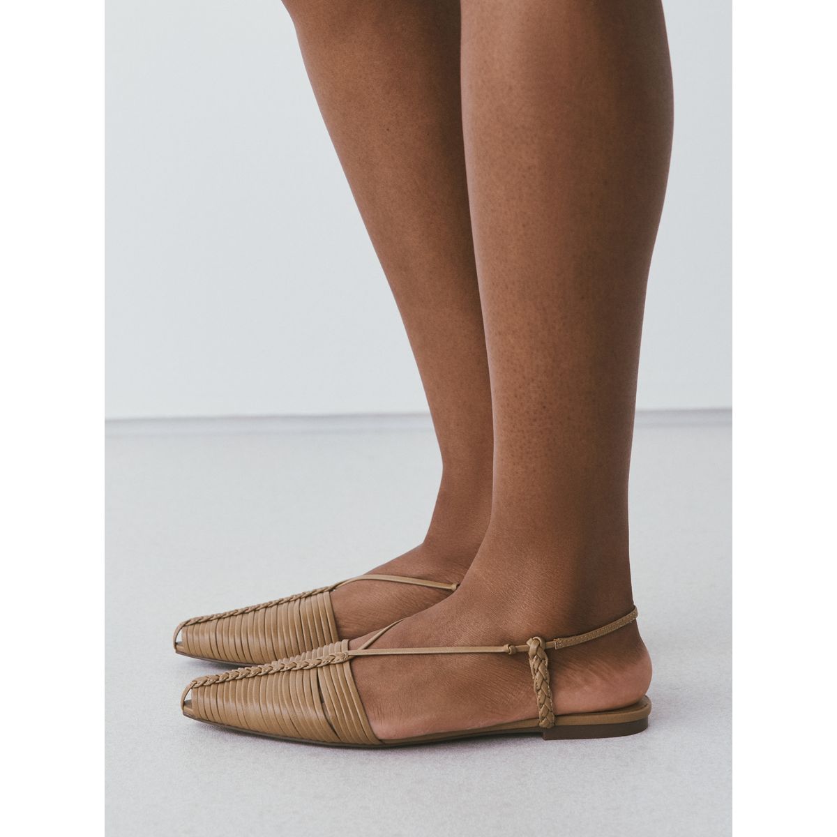 Sandales huarache pointues forever comfort® camel, NEXT