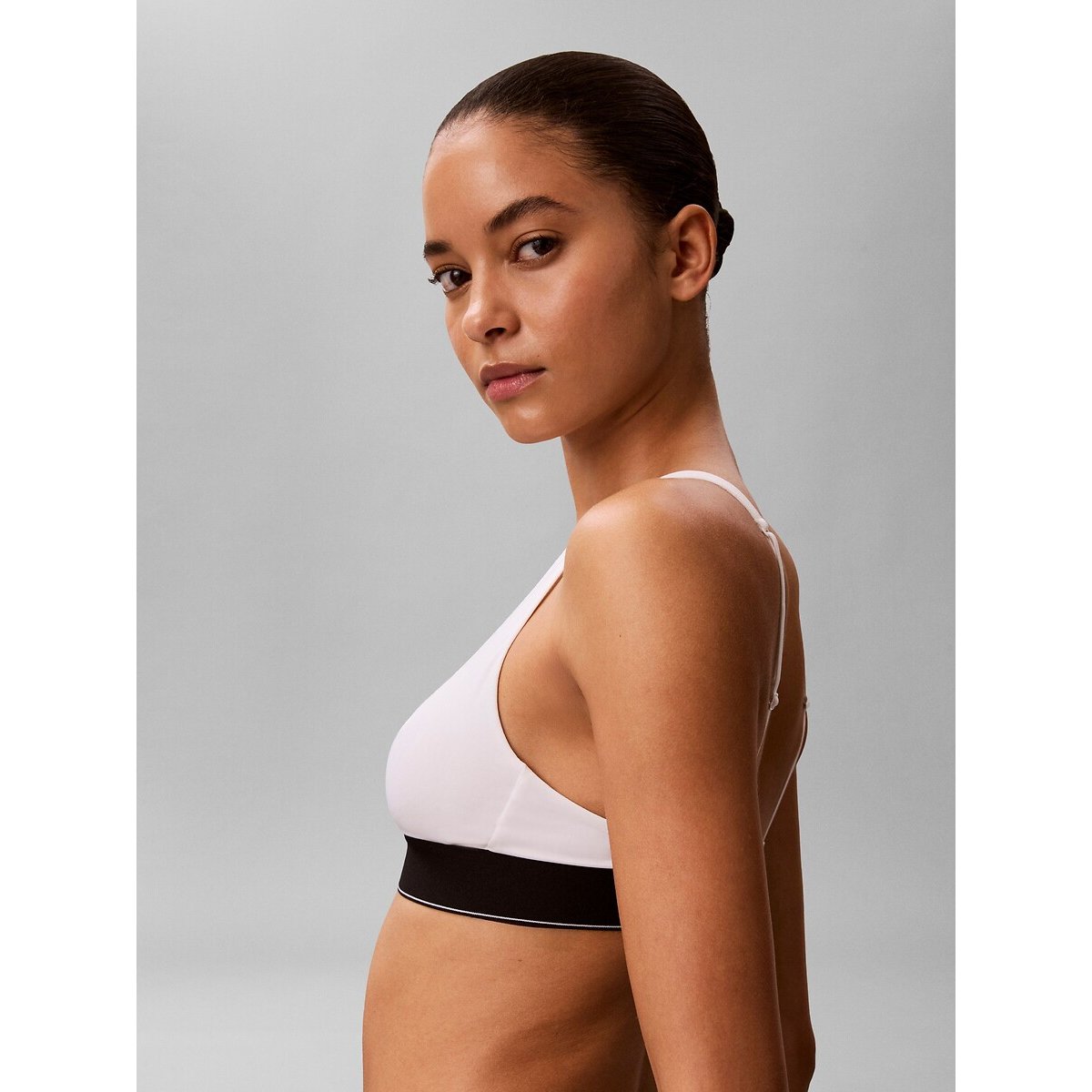 Brassière triangle CK GRAPHIC blanc, CALVIN KLEIN UNDERWEAR
