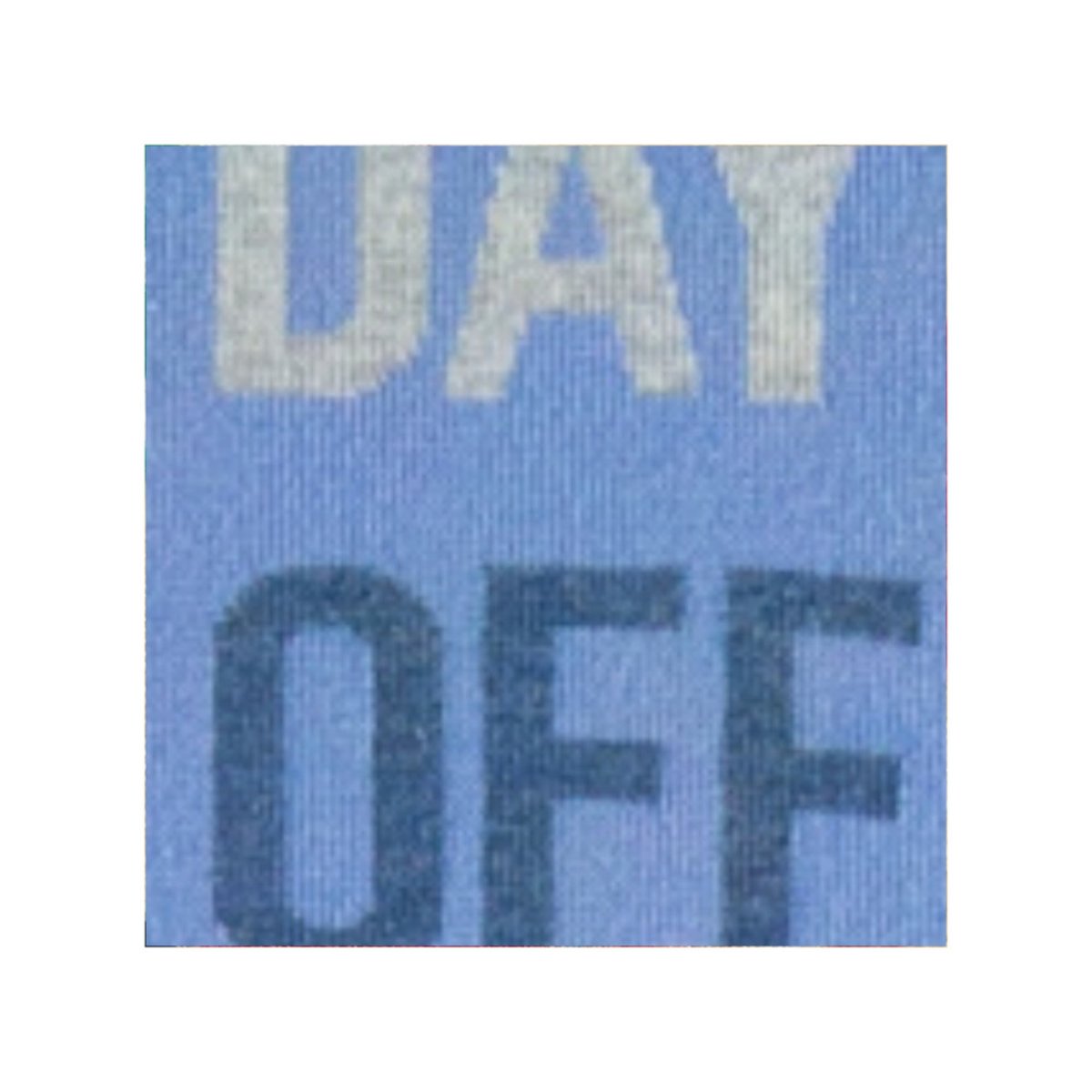 Mi-Chaussettes Fantaisie 'Day off' Coton mélangé bleu, ACHILE