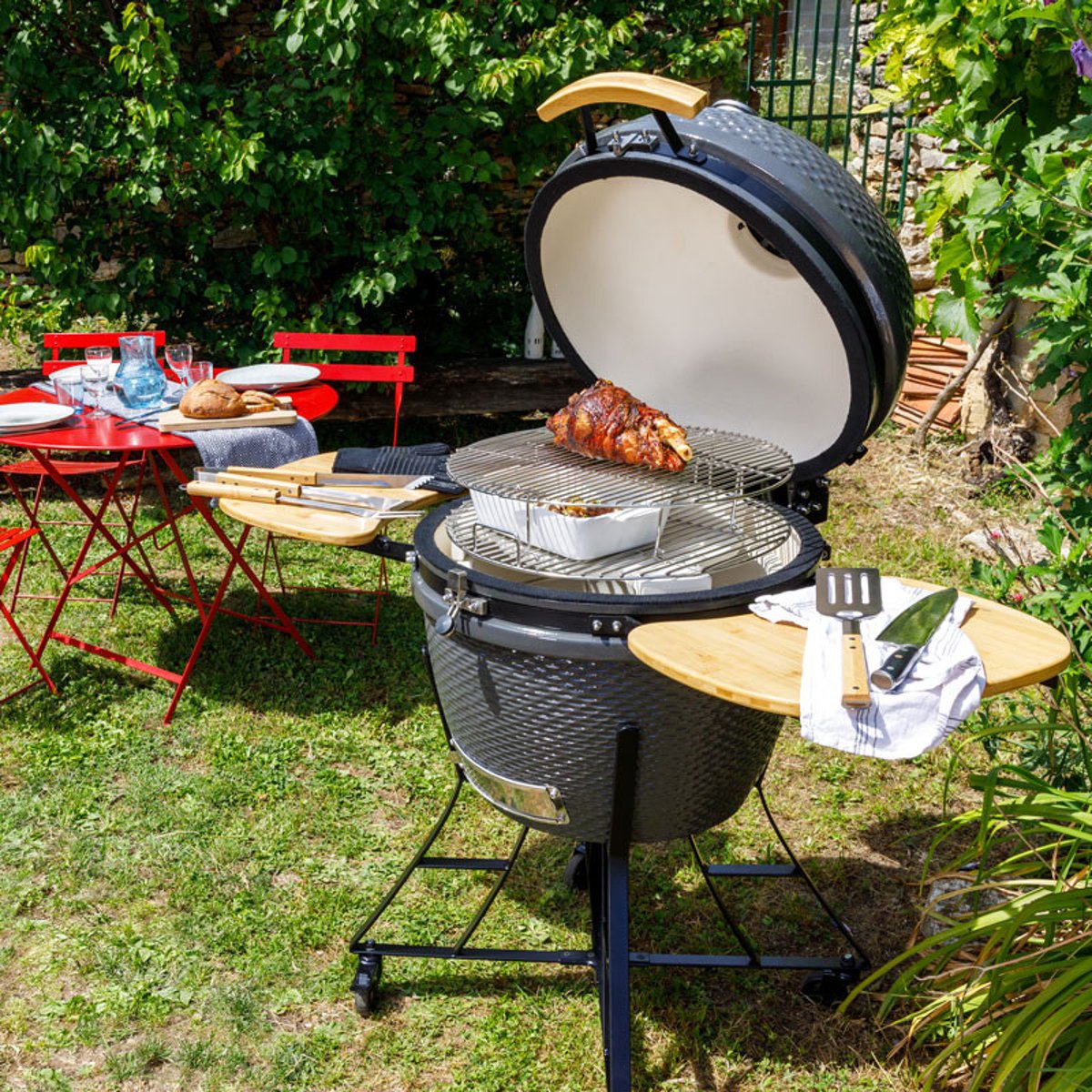 Barbecue kamado à charbon noir, SOMAGIC