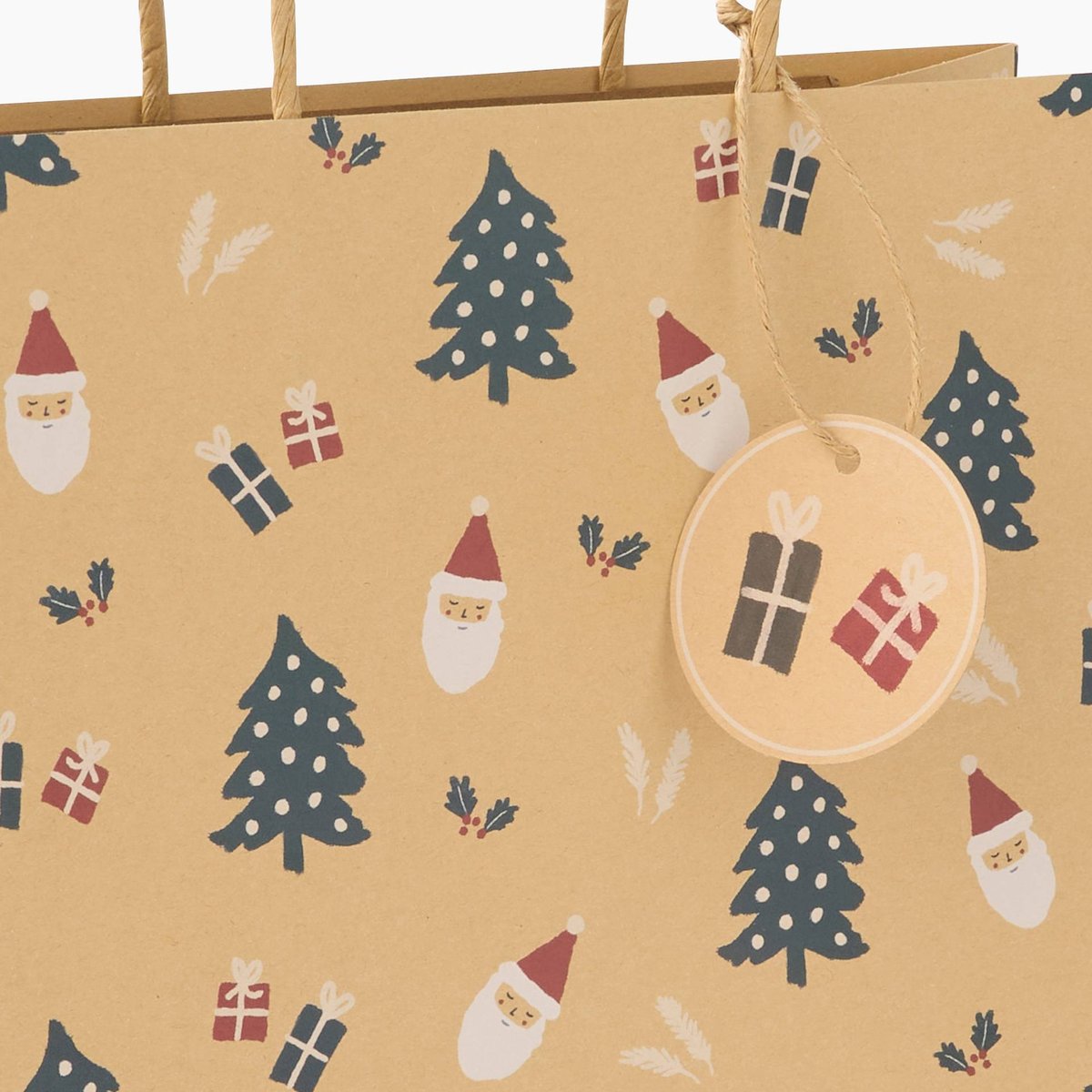Sac cadeau marron, MONOPRIX