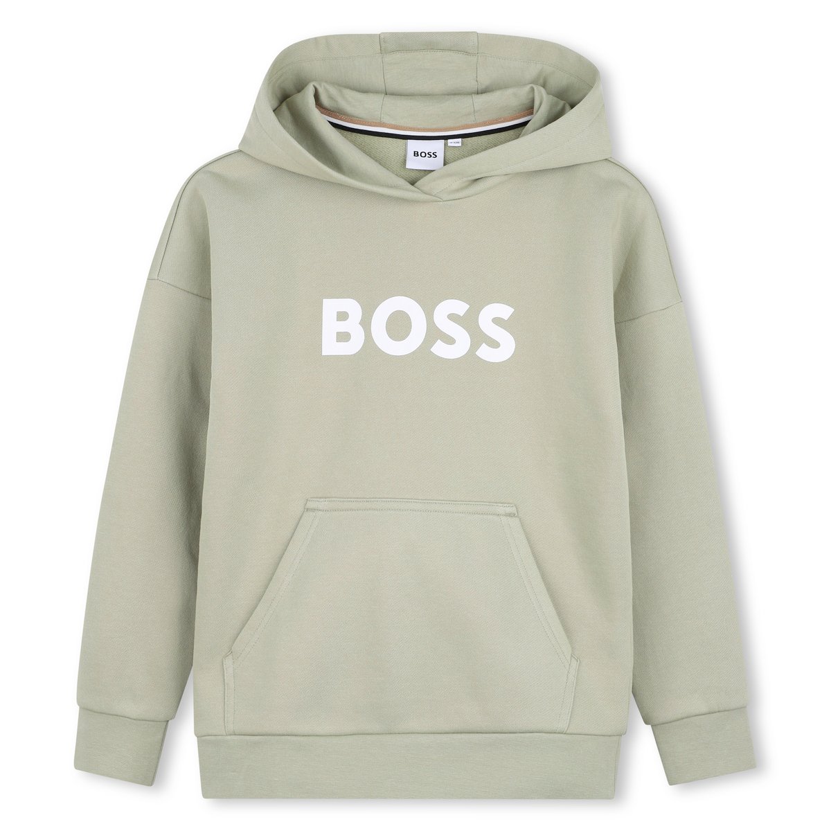 Sweat-shirt à capuche gris, BOSS KIDSWEAR