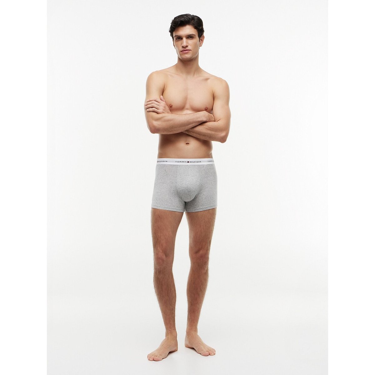 Set van 3 boxershorts Everyday Essentials zwart+grijs+wit, TOMMY HILFIGER