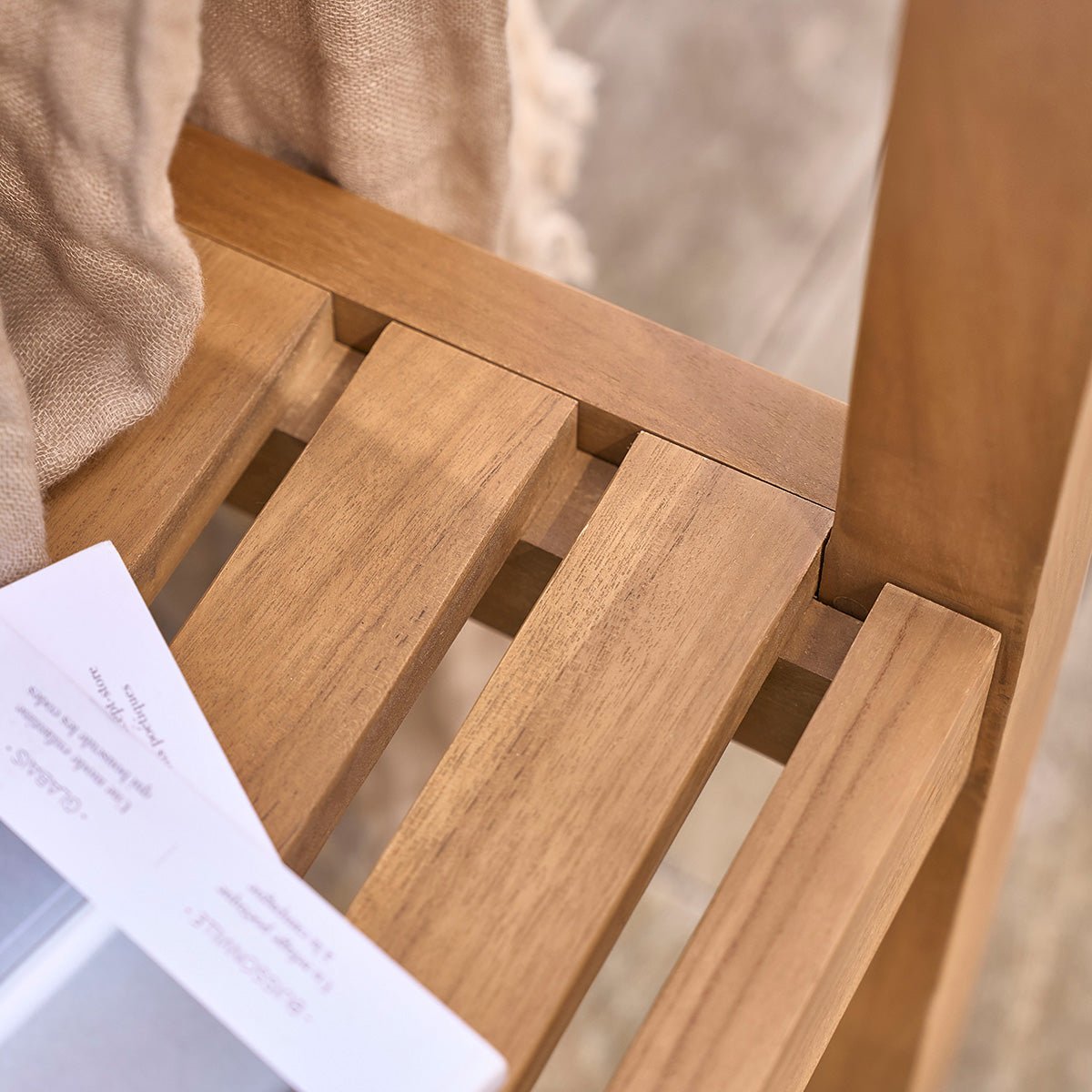 Banc de jardin en teck massif 3 places MALTE naturel, BERAH GETAH