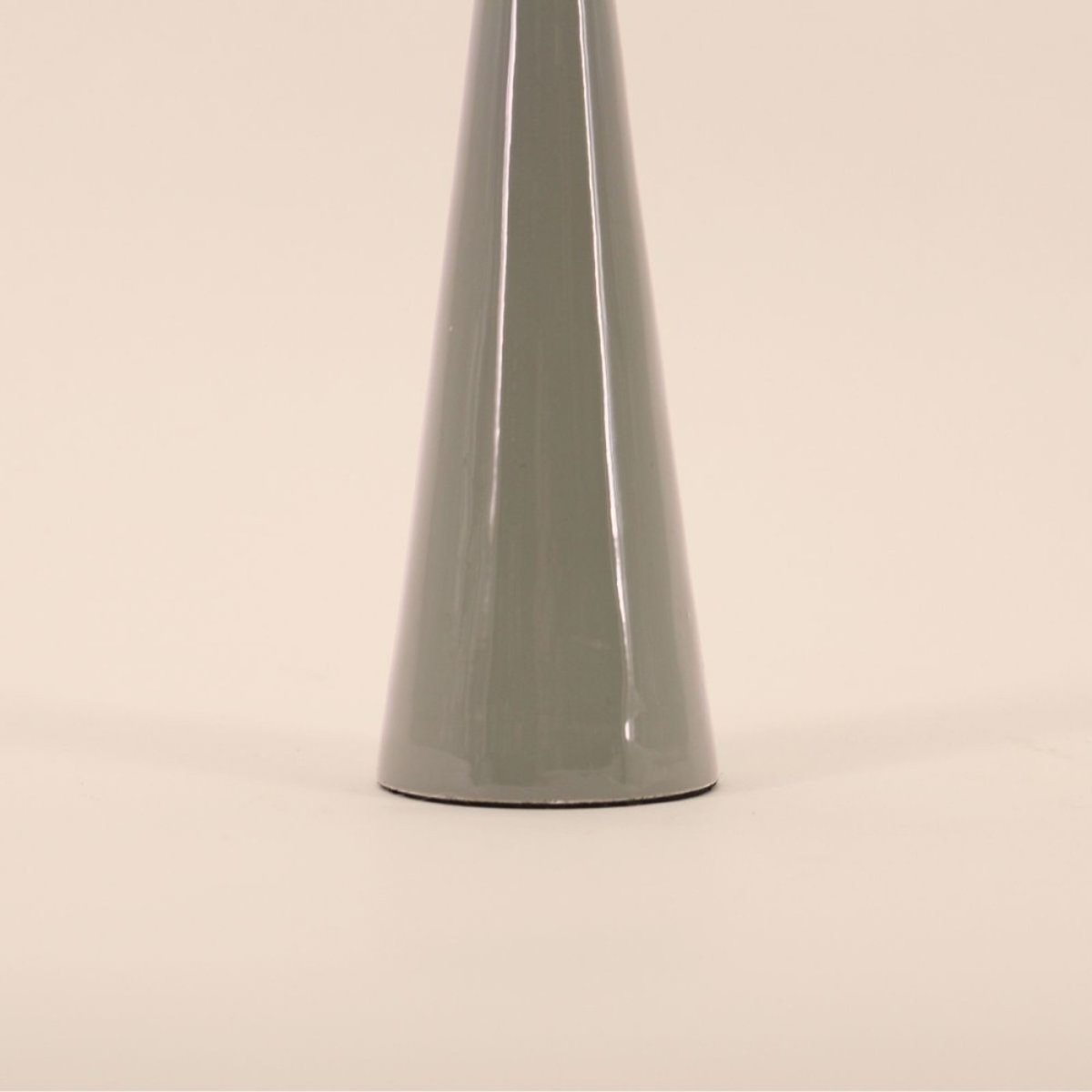 Bougeoir alu laqué vert 20cm vert, ORNAMI