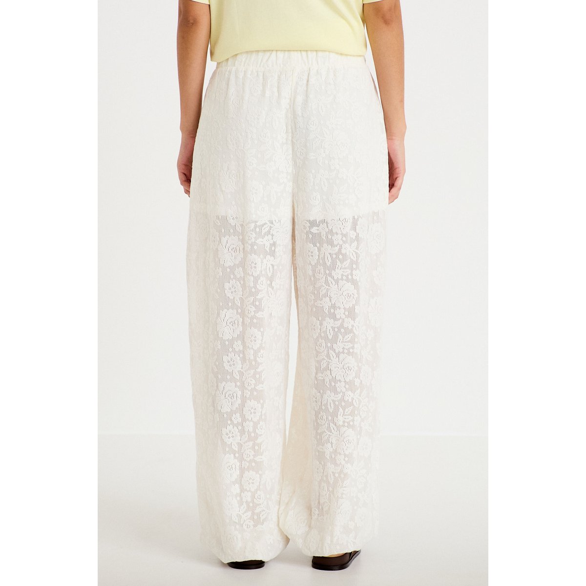 Pantalon bouffant taille standard ecru, CACHE CACHE