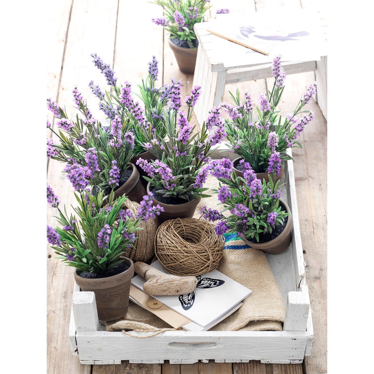 Plante artificielle LAVENDER bleu, MICA DECORATIONS