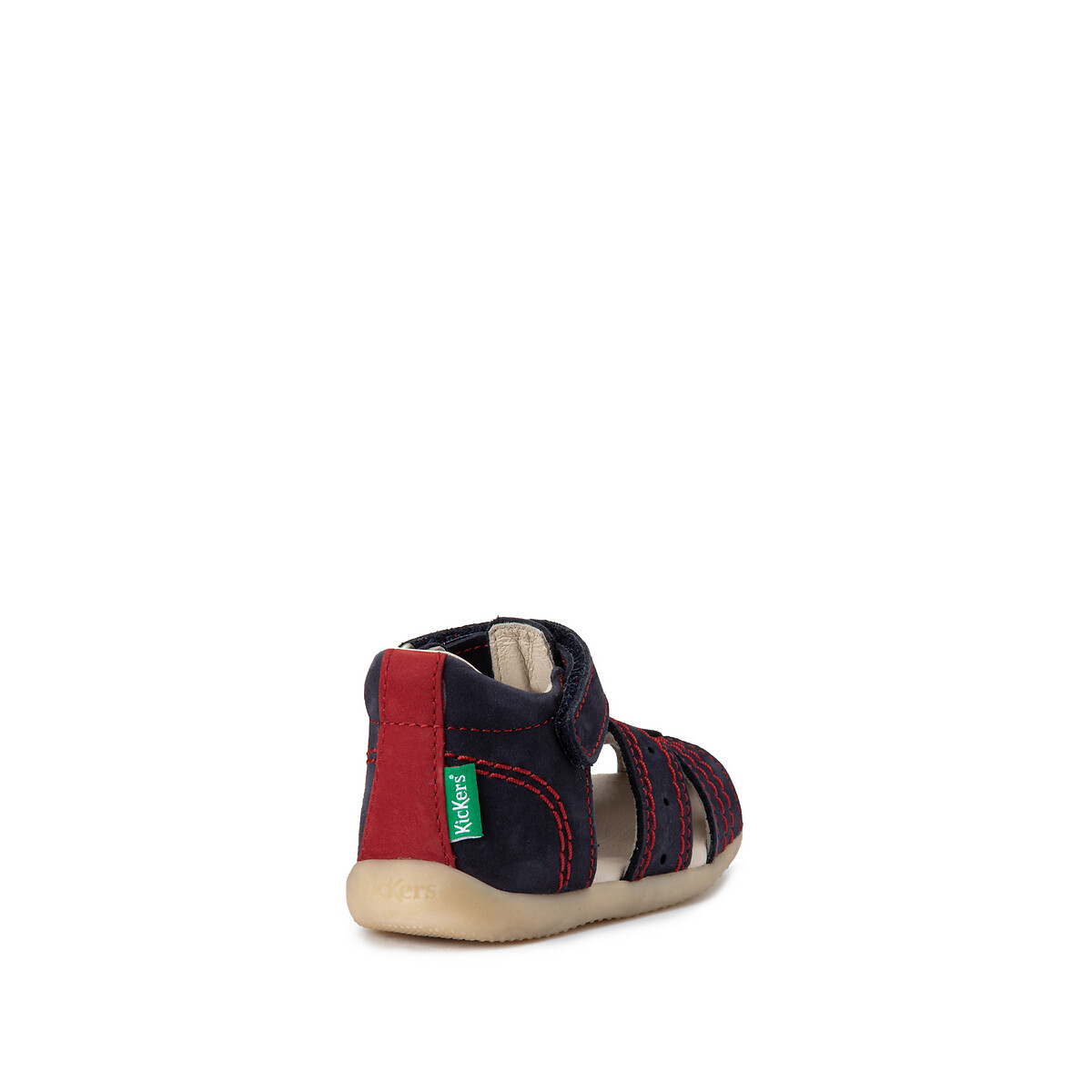 Sandali pelle Bigbazar-2 marina/rosso, KICKERS