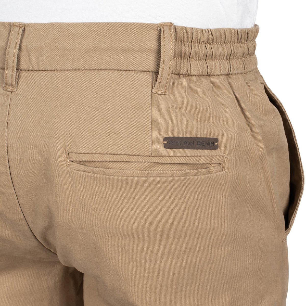 Pantalon chino à pince beige, SHILTON