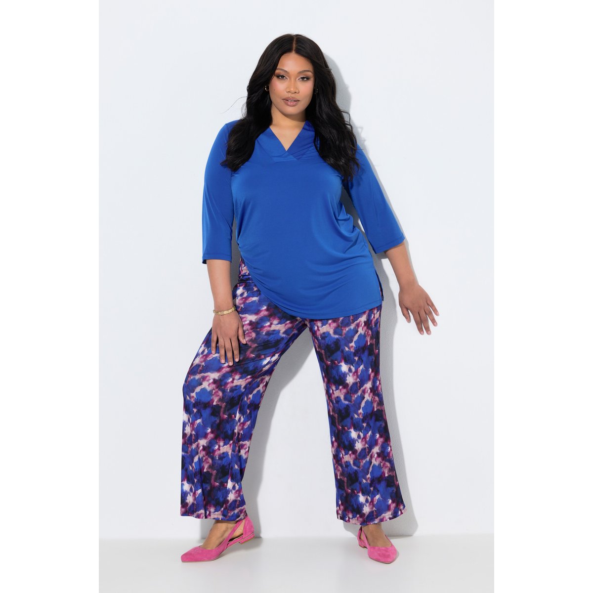 Pantalon en jersey noir, ULLA POPKEN