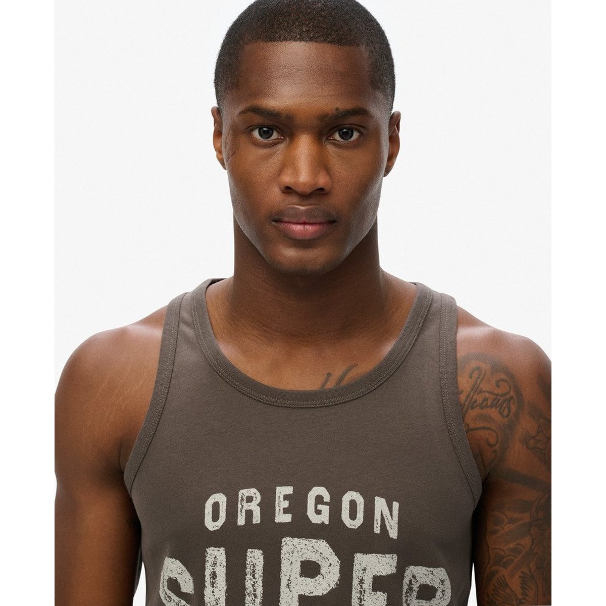 Débardeur Work Shop noir vintage, SUPERDRY