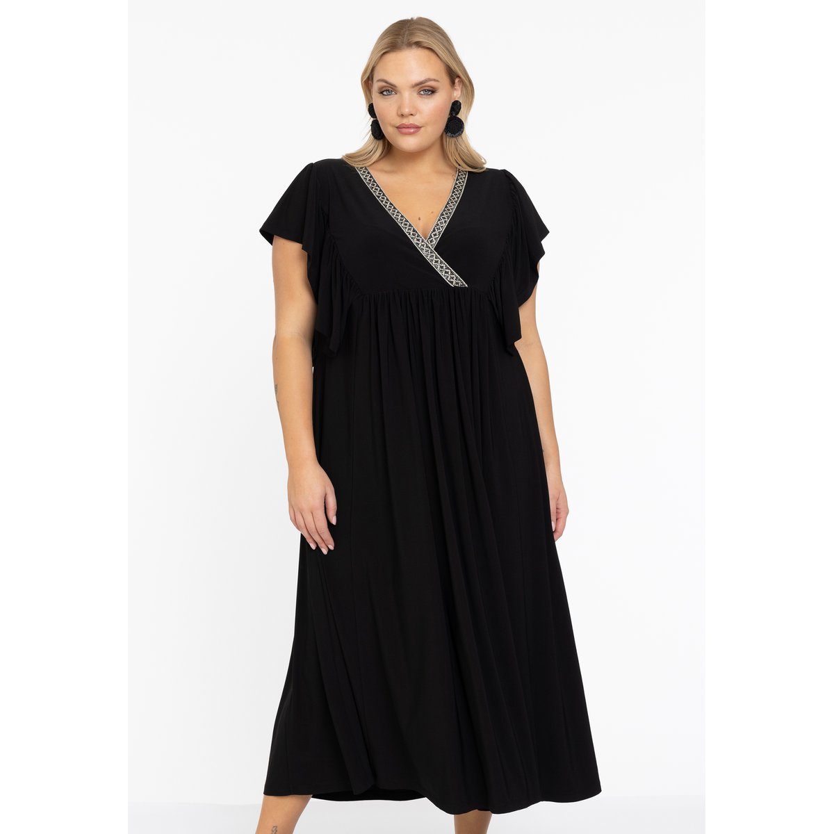 Robe volanté /à volants noir, YOEK