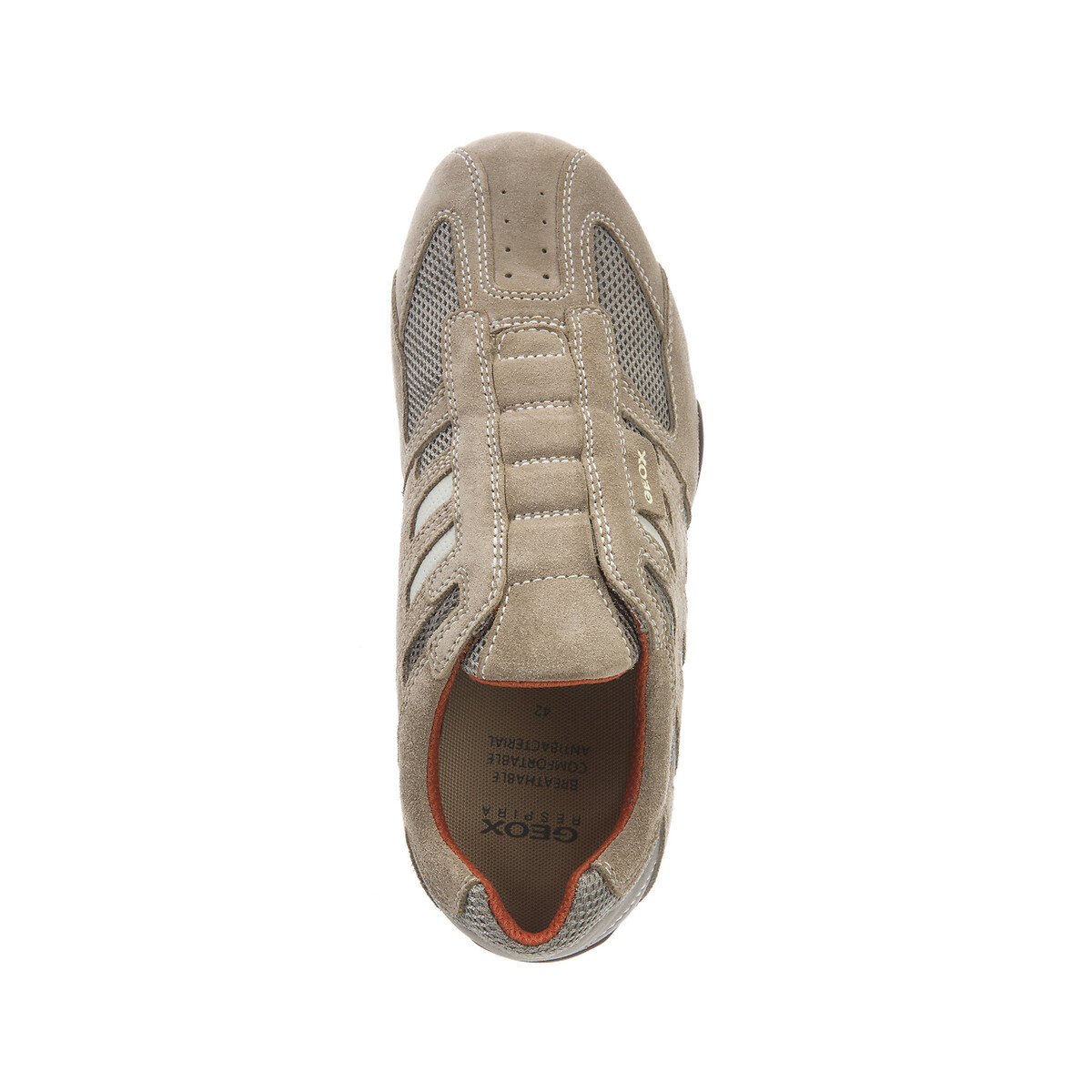 Sapatilhas modelo de enfiar, Snake bege, GEOX