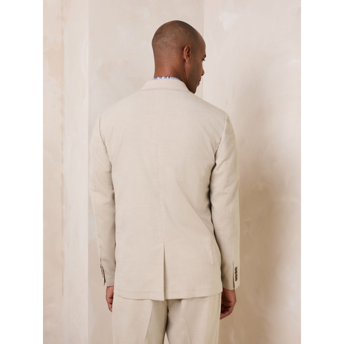 Veste de costume en seersucker texturé grège, NEXT