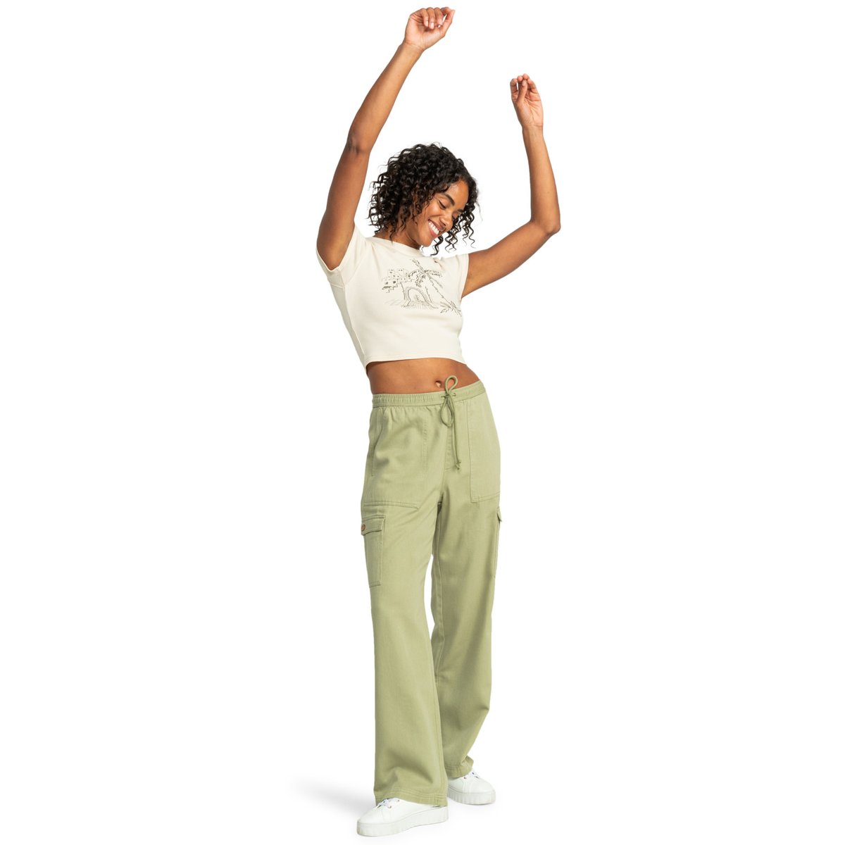 Pantalon Cargo PRECIOUS. vert oil green, ROXY