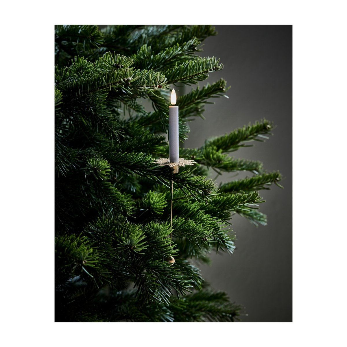 Lot de 10 bougies LED avec telecommande blanc, HOUSE DOCTOR