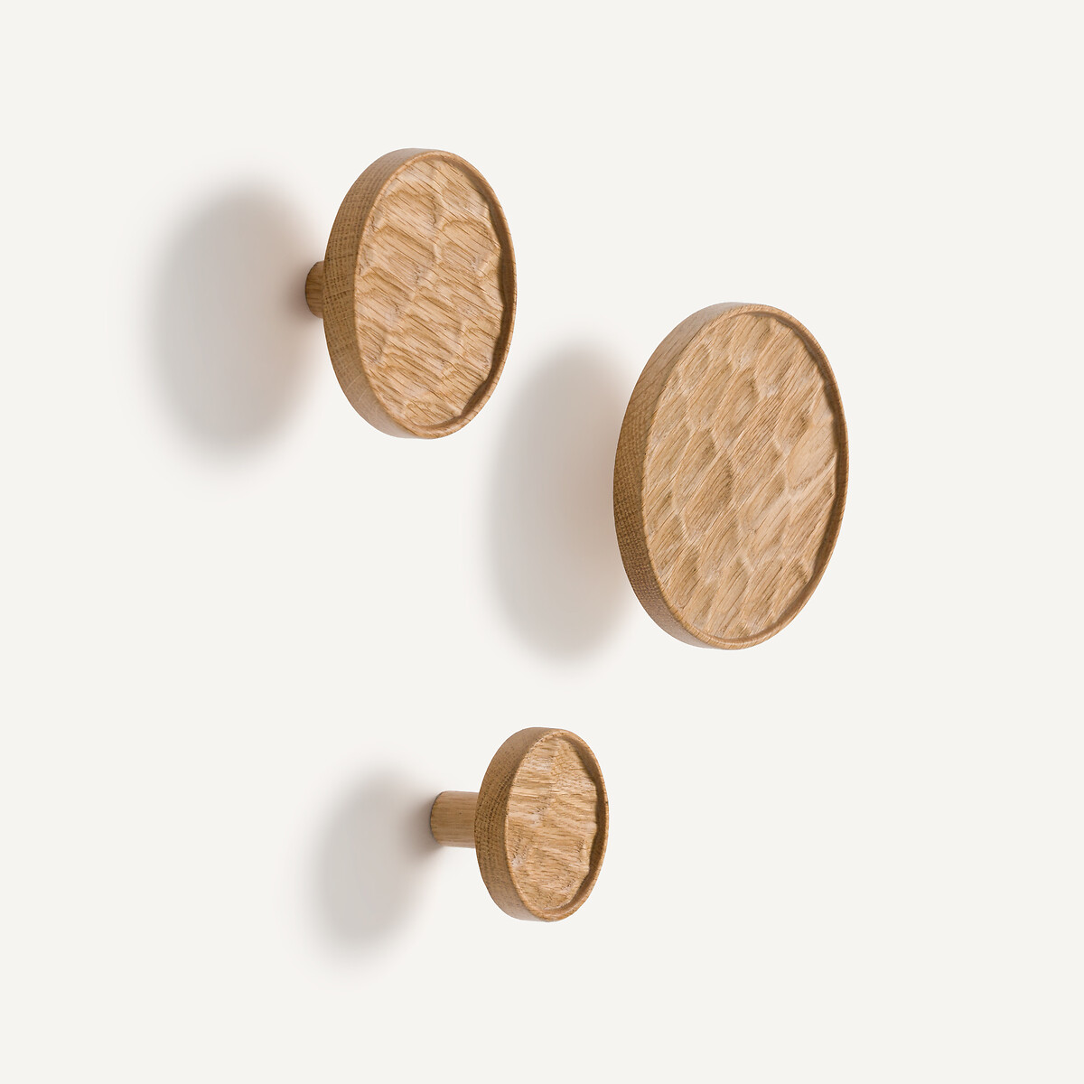 Hango Set of 3 Oak Coat Hooks natural, AM.PM