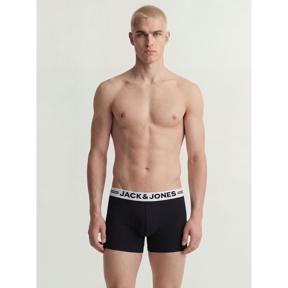 Lot de 5 boxers noir/blanc, JACK & JONES