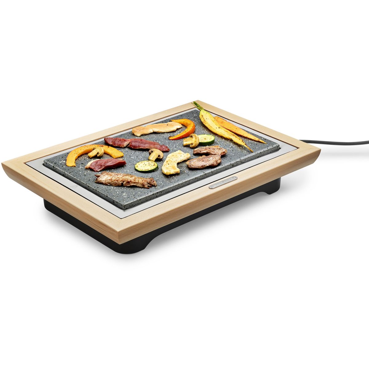 Pierre à cuire Grill' Pierre® Deluxe bois clair à poser, 37.3x23.4 cm bois clair, LAGRANGE