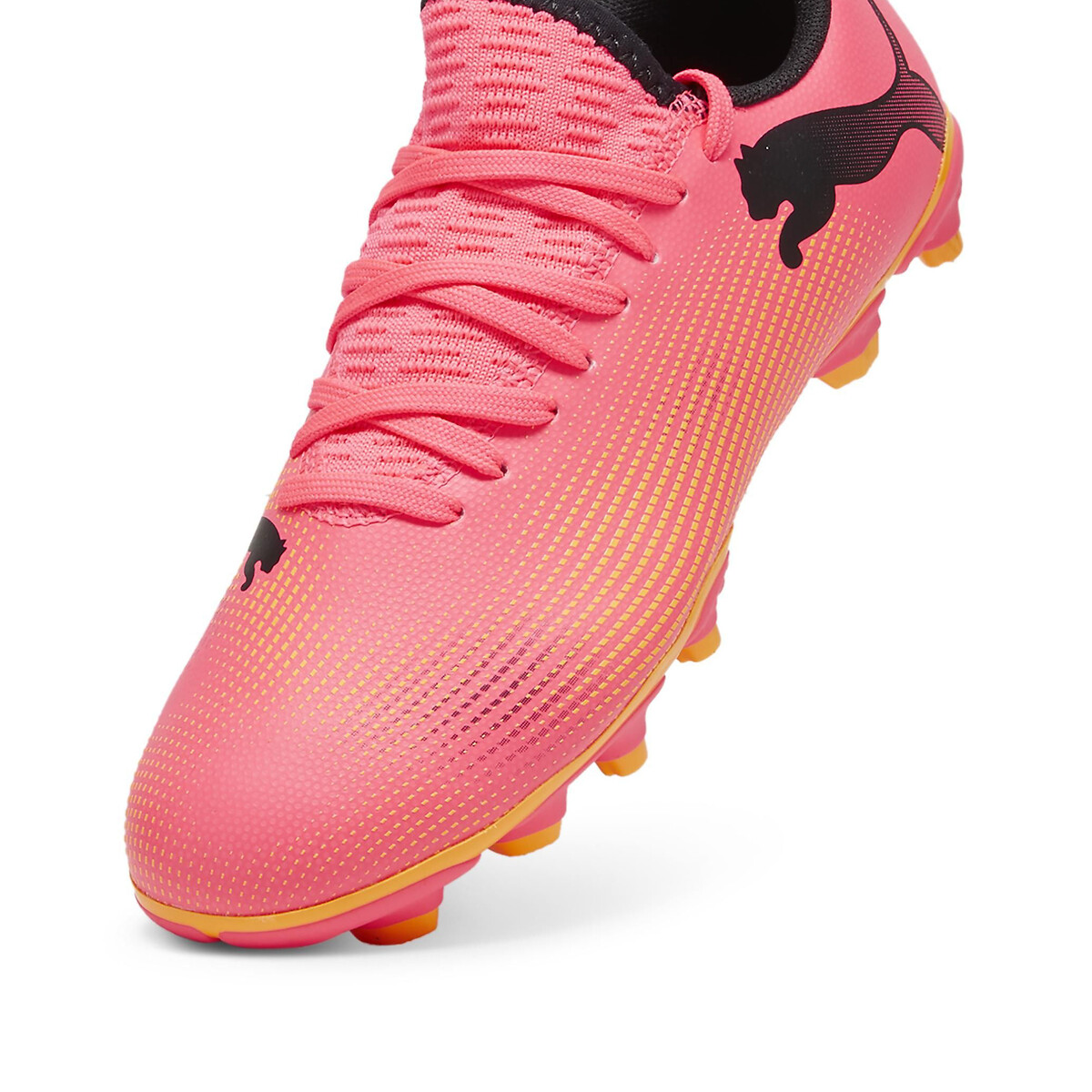 Crampons Future 7 Match FG/Ag Jr rouge orangé, PUMA