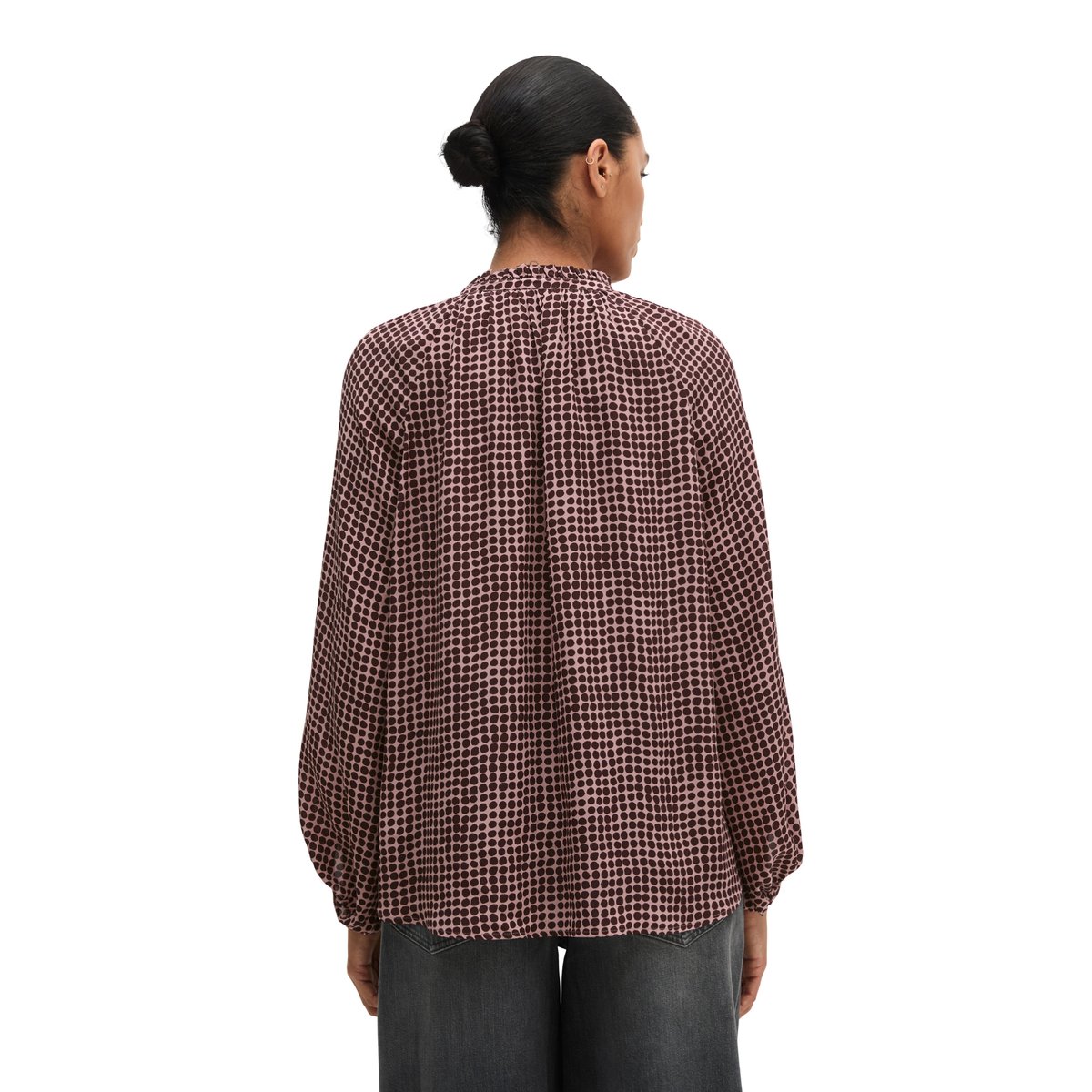 Chemisier bohème décontracté en viscose fluide rouge, MARC O'POLO
