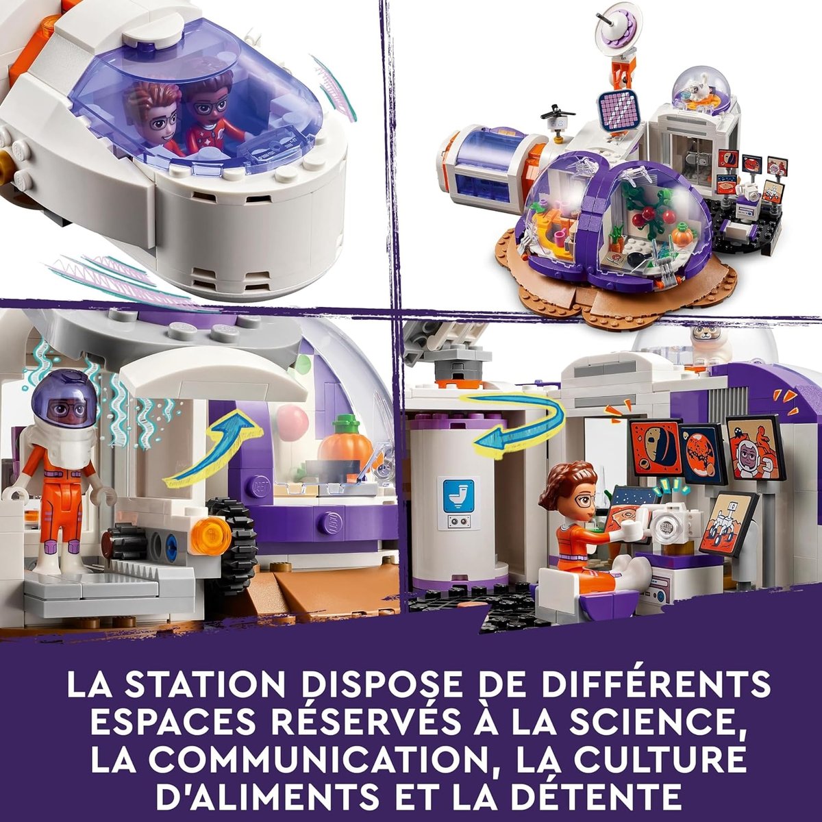 La station spatiale martienne et la fusée v019845, LEGO