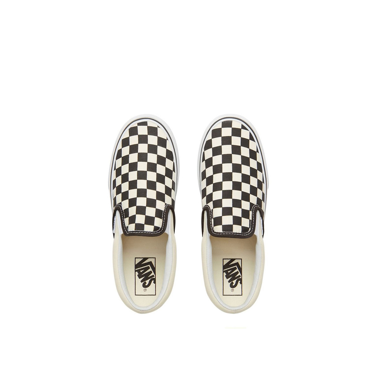 Ténis Slip-On de cunha, Classic Slip On Platform preto/branco, VANS