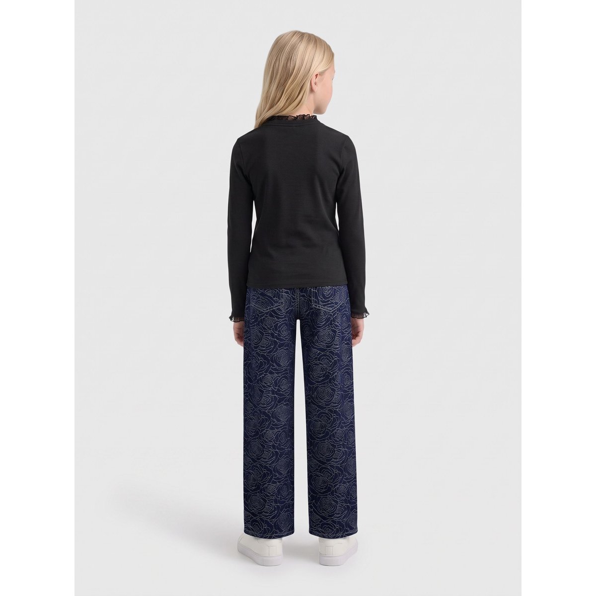 Jean Coupe Droite dark blue denim 1, KIDS ONLY