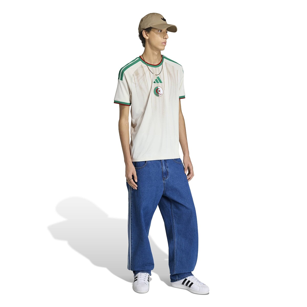 Replica Home Fussballtrikot Algerien – Weltmeisterschaft 20 beige, adidas Performance