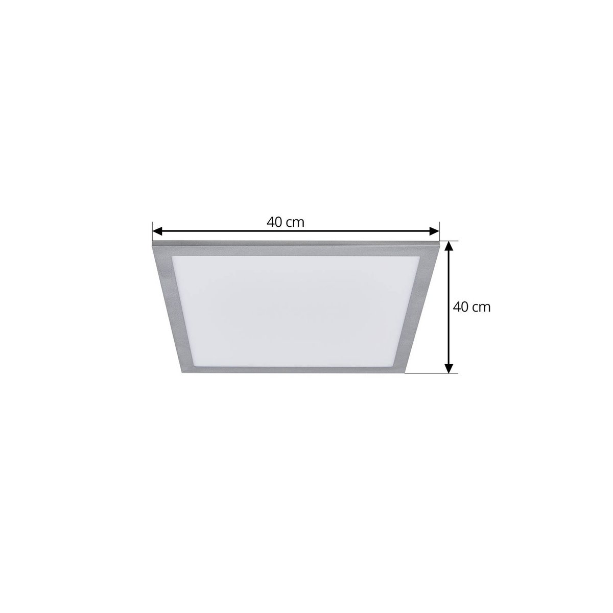 Plafonnier en aluminium moderneLED, Lyndra argent, blanc, ARCCHIO