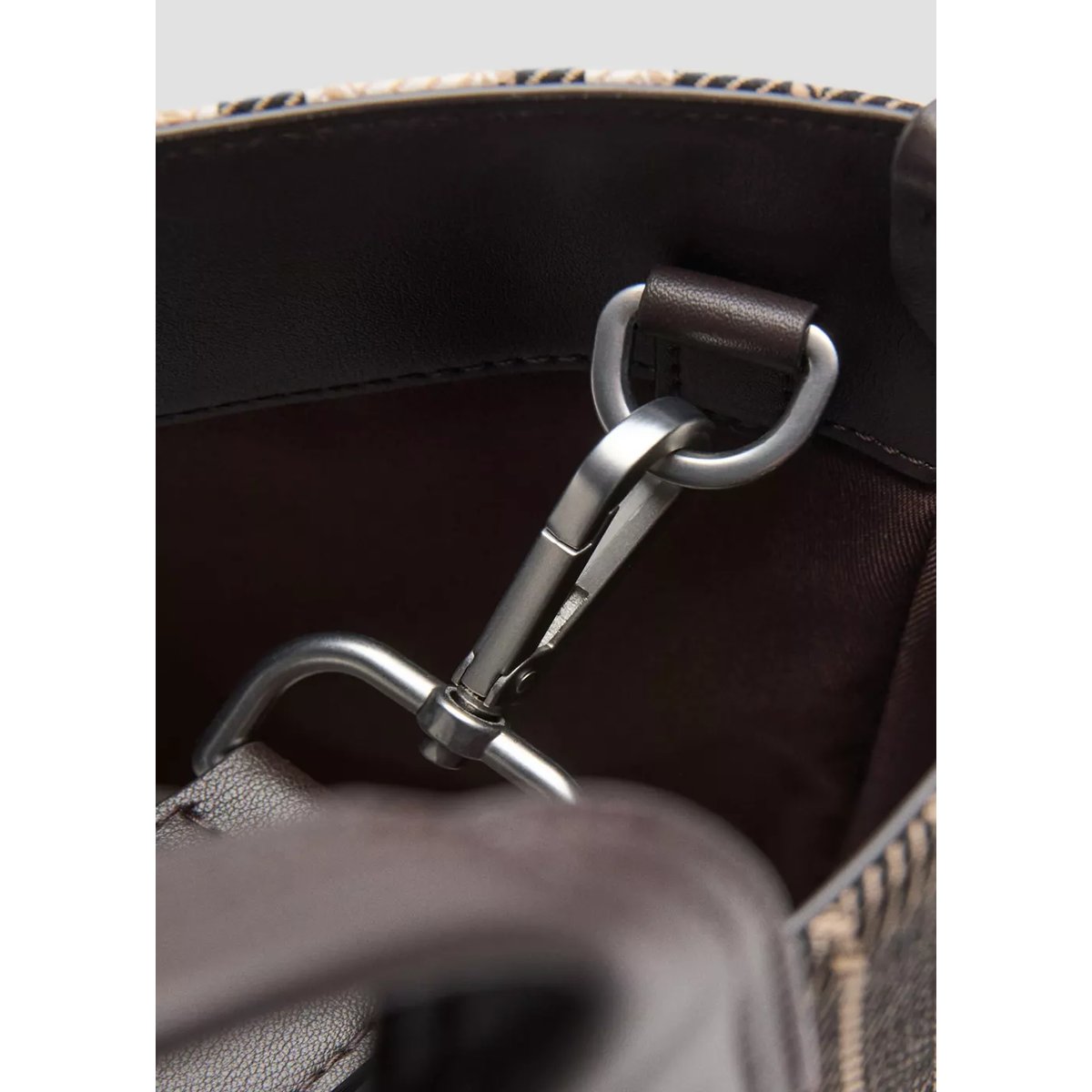 Sac cabas à rayures marron, MANGO MAN