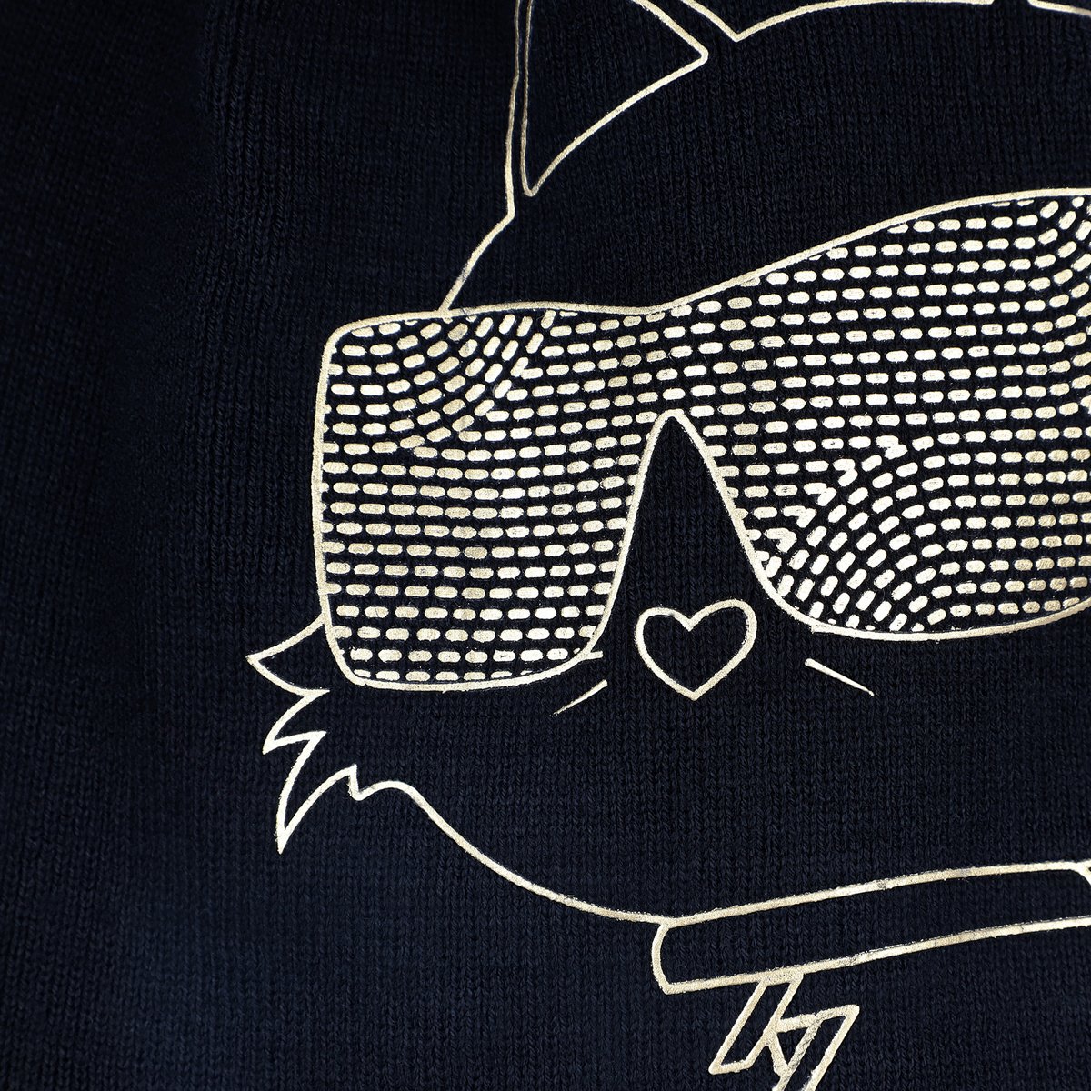 Chapeau tricoté avec pompons black, KARL LAGERFELD KIDS