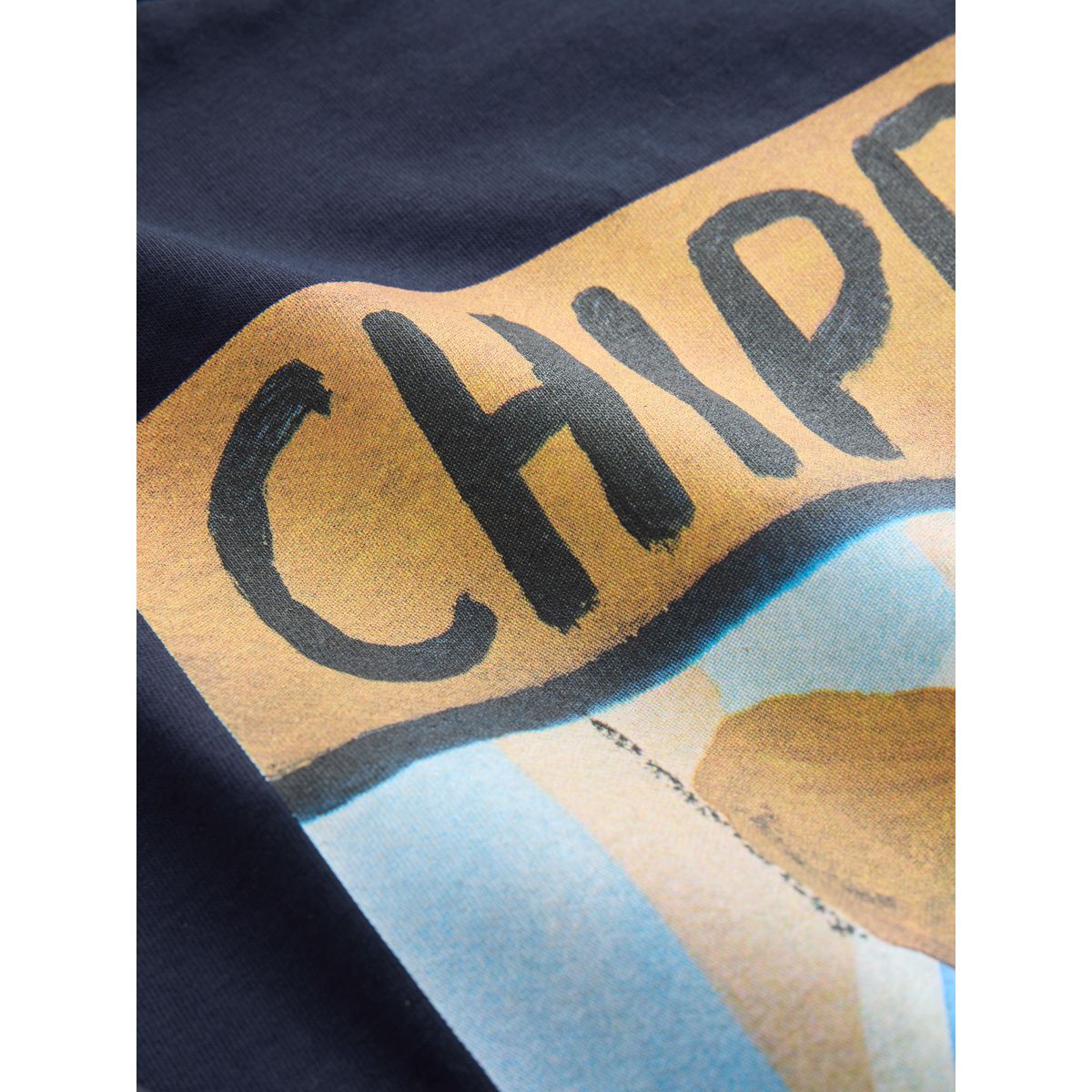T-shirt chippy tea frankie thorpe licence bleu marine, NEXT
